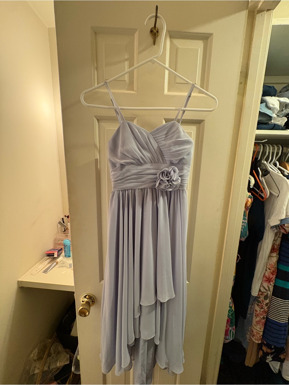 Azazie “Ice” Blue Junior Bridesmaid Dress